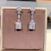 Orecchini pendenti con diamanti topazio fatti a mano Originali orecchini pendenti da matrimonio in argento sterling 925 per gioielli da donna