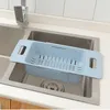 Hanging Baskets Kitchen Sink Strainer Drain Vegetable Fruit Adjustable Drainer Basket Suction Cup Sponge Rack Storage Tool Filter Shelf