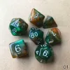 7 pçs / set dicromatic d4 d6 d8 d10 d12 d20 polyhedral dices números disca o jogo de mesa de mesa de desktop