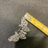 Kübik Zirkon Kelebek ile Bakır Broş Böcek Moda Kadınlar Takı Beyaz Renk 58 * 32mm