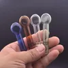 Wholesale 8CM glass tobacco smoking pipe colorful mini cheap glass cigarette filter Tube Portable Tasting pipe