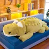 Crocodile Plush Toy Sleeping Pillow Creative Doll Duża Dziewczyna Walentynki Prezent Netto Popularna lalka Masz dwa kolory są dostępne H1025