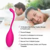 Bluetooth Vibrator Sexleksaker för kvinnor Trådlös appkontroll Dildo Vibrerande ägg G Spot Clit Stimulator Kvinna Vibrator för Par P0818