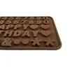Baking Tools Chocolate Molds with Alphanumeric Symbol Heart Silicone Mold Cake Decoration