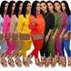 Summer Femmes Tracksuit Deux morceaux Set Designer 2021 Casual Tenue à manches courtes Couleur Solide Couleur Fashion T-shirt Loose T-shirt Jobging Cuisson gratuit DHL