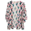 Vrouwen Casual bloemenprint Zomer Chiffon Kimono Geen Cardigan Beach Open Cover boven knie halve mouw omhoog Sarongs