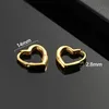 Hoop Huggie S925 Hypoallergenic Small Heart Shaped Earrings For Women Girls 'Studs Fashion Jewelry Accessories High Quality