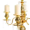 Candle Holders 12pcs)White/black/gold/silver Candelabra Tall Metal Holder Wedding Centerpiece Yudao1527