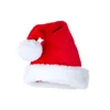 Korte Fluff Kerstmuts Babyfotografie Props Boy Girl New Year's Gift Cosplay Santa Cap Decoraties voor Home Warm Winter Y21111