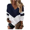 20 Colors Womens Sweaters Ladies Sexy Sweater Women V-neck Lace Pullover Long Sleeve Solid White Jumper Warm Winter Autumn