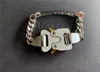 Golden 1017-alyx-9sm Buckle Bracelet Men Women 1:1 Top Quality Openwork Letters Hero Charm Chain Titanium Alyx Bracelet Q0722