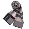 秋と冬の新しいウールの暖かいスカーフの誕生日のギフトニットロング厚い暖かい男性のスカーフ