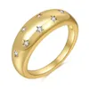 Anneaux de mariage Cremo Forme d'étoile à la mode pour les femmes Gold Color Cumbic Zirconia Female ACCESSOIRES DE RING FEMMES 33151126319068