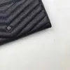 مصممي Luxurys محفظة مبطن عالية الجودة المرأة العلامة التجارية الأصلية للسيدات أزياء أسود الذهب الكافيار بطاقة جلدية حقيقية 297U