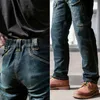 Sector Seven Slim City Jeans décontractés hommes taille moyenne droite Denim Jeans classique Indigo bleu noir Jeans résistant à l'usure 210318