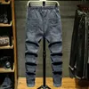 Taglie forti 7XL 8XL 9XL 10XL Moda uomo Harem Jeans Pantaloni di marca Maschile Primavera Autunno Streetwear Pantaloni casual in denim Grigio Blu 210723