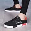 noir avec des chaussures de mode en maille rouge Marche normale A04 hommes vente chaude étudiant respirant jeune cool baskets décontractées taille 39 - 44