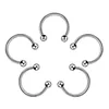 Cool Horseshoe Stud Nose Rings Anti-allergic 316L Stainless Steel Perforation Studs For Men Women