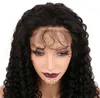 150% Densidade Kinky Curly Lace Lace Perucas De Cabelo Humano Perucas Para As Mulheres Com Cabelo Bebê Brasileiro Non-Remy Wigs Knots