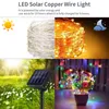 Güneş Dize Peri Işıkları LED Su Geçirmez Açık Garland Güneş Enerjisi Lambası Noel Bahçe Dekorasyon Için Su Geçirmez Peri Lambası 211104