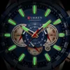 CURREN Fashion Sport Chronograph Men's Watch Stainless Steel Band Wristwatch Big Dial Quartz Watches with Luminous Pointers 210517