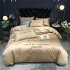 Bedding Set Letters Colorful Embroidery White Gray Duvet Cover Queen King 220x240 Bedclothes Bed Sheet 150 200X230 Home