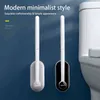 Brosse de toilette jetable sans outils de nettoyage à angle mort Ménage à long manche Brosse de nettoyage Accessoires de salle de bain pour toilette 211215