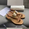 Women Slippers Luxury Designer Shoes Low Heel Sandals Fashion Convenient Summer Comfortable Top Quality Size35-42