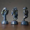 Hoogwaardige hars denker sculptuur miniatuur model beeldjes kunst ambachten ornamenten woondecoratie accessoires geschenk Europese 210318