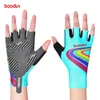 Brand children wear racing kart bike glove with short finger cycling gloves for kid