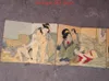 The ancient painting collection of folding erotic figure painting sprin174J