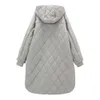 Casual Winter Hohe Qualität Einfaches Design Frauen Lange Baumwolljacke Mit Kapuze Mäntel 210819