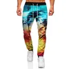 Men's Pants Beach Coconut Tree Landscape 3D Printed Sweatpants Casual Joggers Track Streetwear Men/Women Trousers