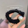 cadeau de fête bande élastique durable style de base corde à cheveux avec perle mode hairtie