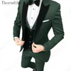 grooms suits green