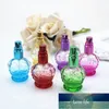 Bouteille de parfum vide en verre, couronne colorée de 12ml, petit échantillon, pulvérisateur de parfum Portable rechargeable, 1 pièce