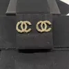 Boucles d'oreilles de créateur de luxe Femme fille lettre oreille goujons de haute qualité des boucles d'oreilles de mode pour les dames filles de mariage bijoux 2022