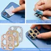 Shiny Bling Diamond Lens Scratchresistenta bakre kameraskyddsfodral för iPhone 13 12 Mini 11 Pro Max utan detaljhandelspaket3437220