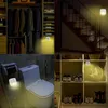 LED sob o armário luz PIR motion sensor guarda-roupa luzes automático lâmpada de noite recarregável para escadas de cozinha armário armário