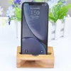 2022 Natural Bamboo Wood Phone Holder Mobile Phone Wooden Stand cellphone Speaker Amplifier Universal Multifunction Loudspeaker