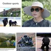 Berets 1x 15 cm de largura homens mulheres borda sol chapéu respirável tampa de verão uv proteção
