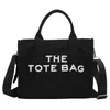 Женские сумки, большая холщовая сумка-тоут, женская тканевая сумка-шопер с буквенным принтом, сумка через плечо Ins198j