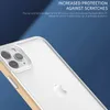 Casos de telefone de cores duplas à prova de choque duras do acrílico transparente para iPhone 14 13 12 11 Pro Max XR XS x 8 7 6 Plus