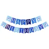 Dog Apparel Pet Happy Birthday Banner Hat Crown Bowtie Cake Topper Bandana Neckerchief Party Decor Supplies