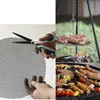 Återanvändbar BBQ Net Portable Outdoor Fruit Vegetabiliska BBQ Mask Mat DIY Kök Hotel Grill Tillbehör Cake Cooling Rack Tools BH6222 WLY