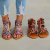 Sandals 2021 Women Summer Shoes Fashion Bohemia Colorful Gladiator Flats Ankle Strap Ladies Casual Plus Size 35-43