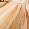 Beavant Off Shoulder Womens Tops and Blouses Summer Backless Sexy Peplum Top Female Vintage Ruffle Mesh Blouse Shirt Blusas 210326