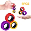 Nouveau!!!Anneaux magnétiques Party Favor Spinner Toy for anximey Stress Stress