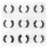 1 Paar 3D-Faux-Nerzwimpern Flauschiges dramatisches Make-up Wispy Natürliche lange falsche Wimpern Dicke gefälschte Wimpern Pestanas Postizas