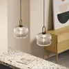 Lampy wiszące nowoczesne proste szklane światła LED E27 retro luksusowe luksusowe oprawy oświetleniowe jadalnia sypialnia nocna bar restauracyjna
